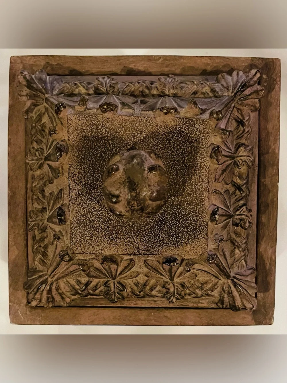 Vintage BOMBAY Company Renaissance Photo Cube Picture Frame/Storage Box